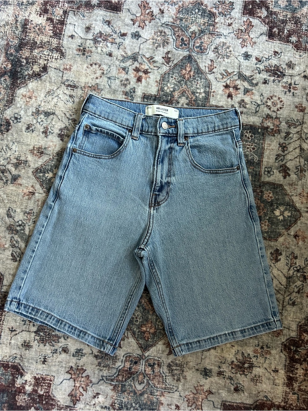 Hollister Men's Medium Light Blue Denim Jean Shorts